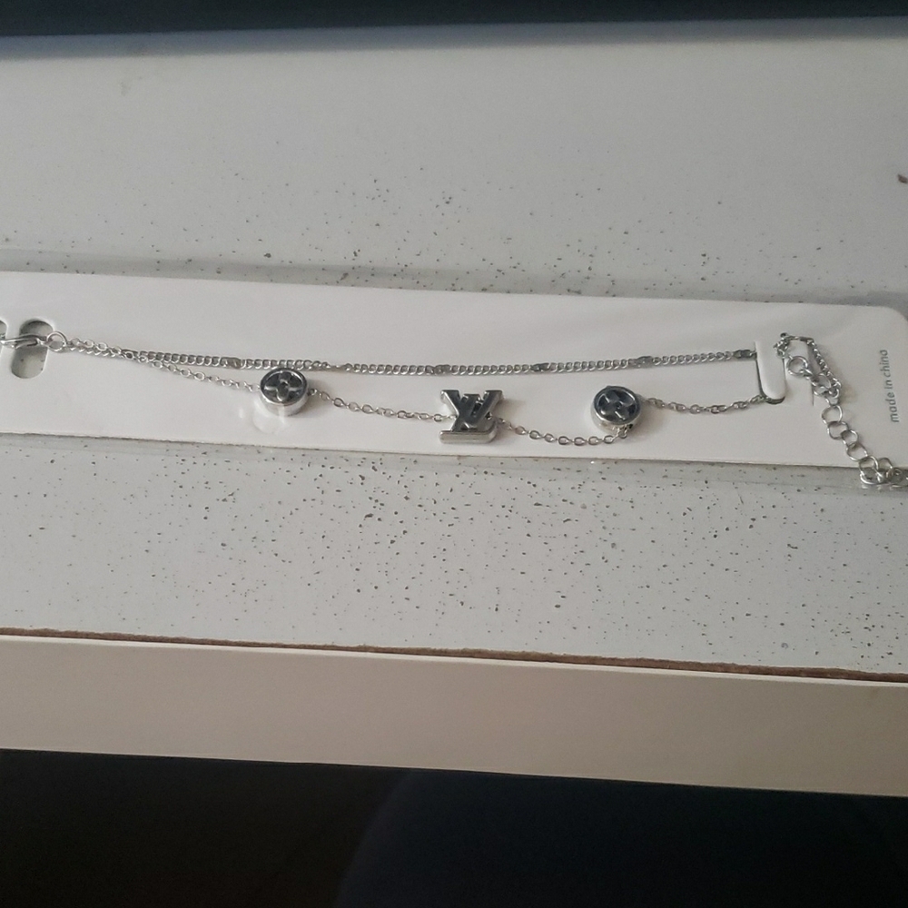 Silver Chain Bracelet with Charms